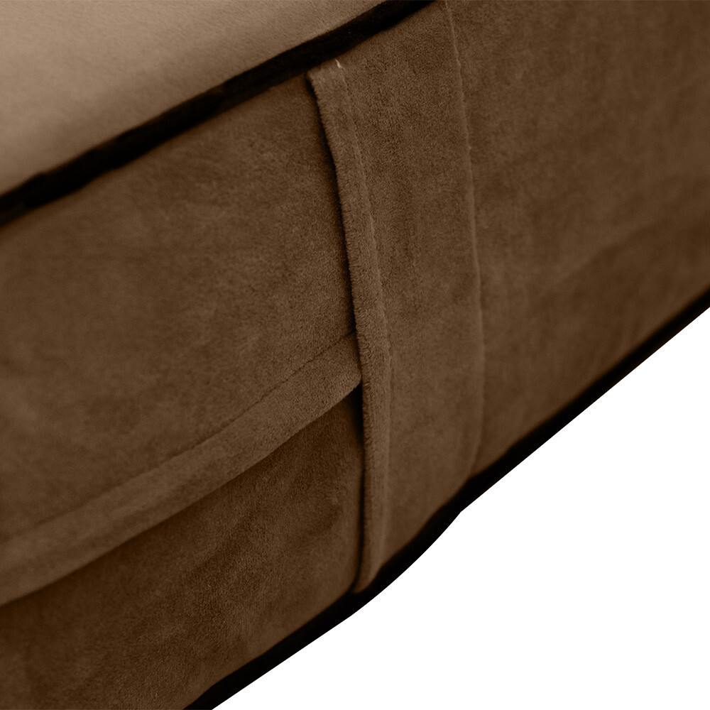 Contrast Pipe 6″ FULL 75x54x6 Velvet Indoor Daybed Mattress |COVER ONLY|-AD308