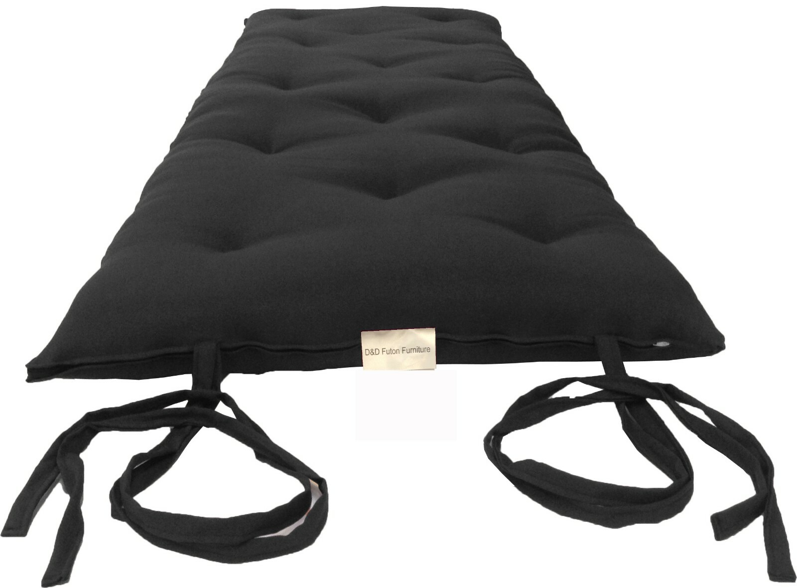 King Traditional Floor Futon Mattresses, Portable cotton Pads 3x72x80 Black