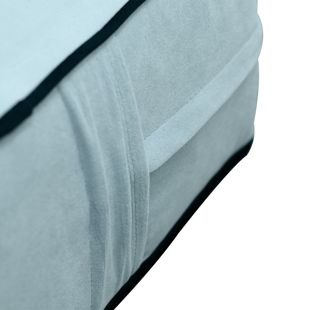 Contrast Pipe 6″ Twin 75x39x6 Velvet Indoor Daybed Mattress |COVER ONLY|-AD355