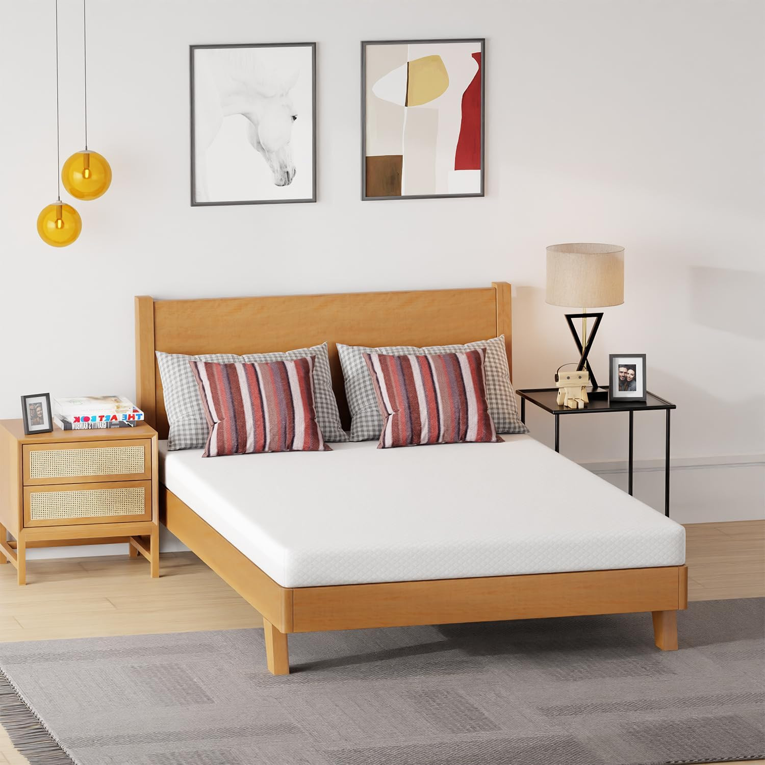 5″ Medium Firm Gel Memory Foam Mattress – Pressure Relief & Cooling Cover