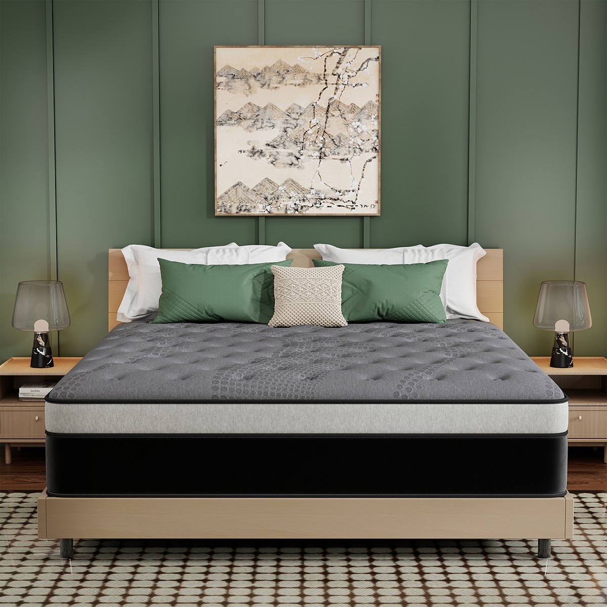 12/14 Inch Gel Memory Foam Hybrid Spring Mattress Twin Full Queen King In a Box