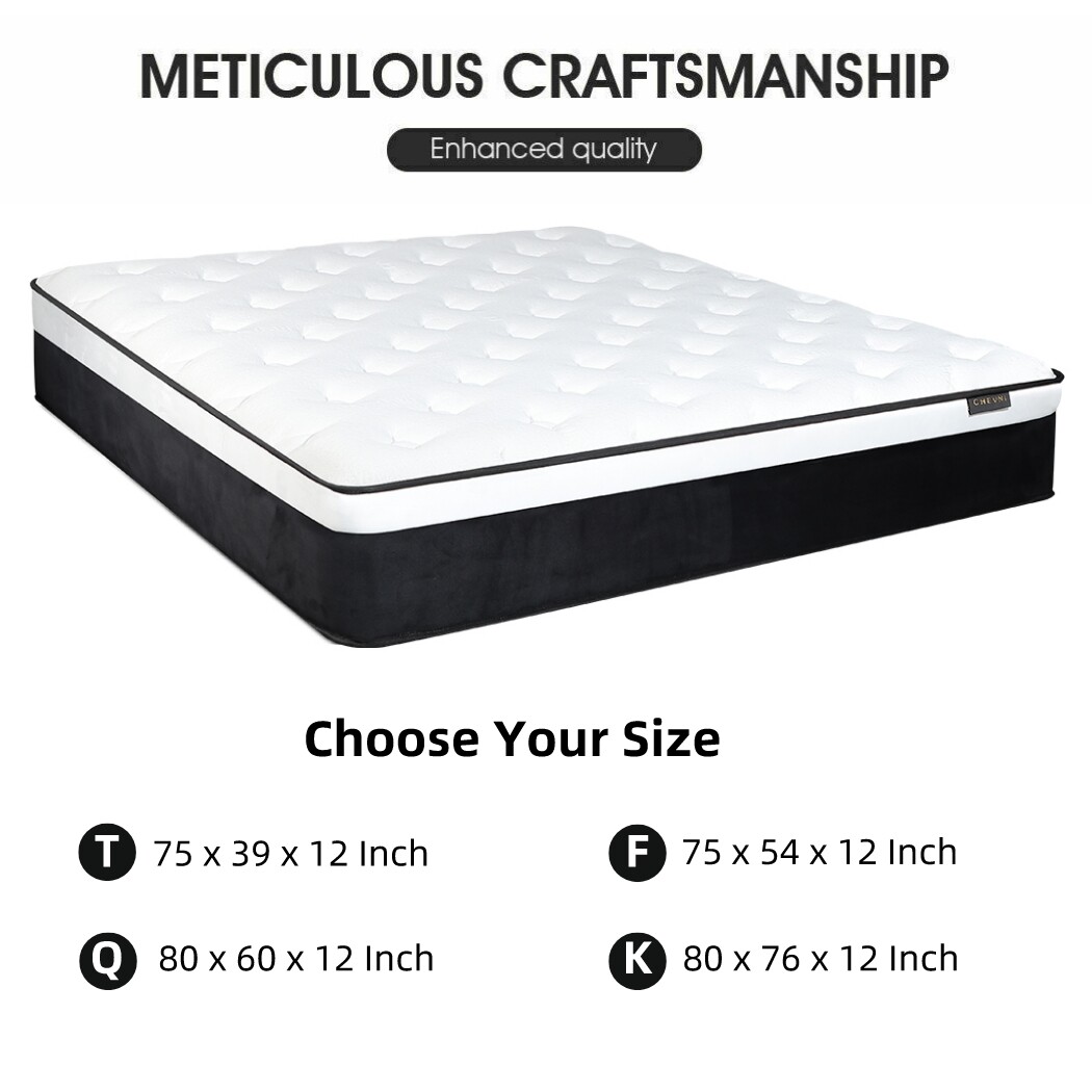 CHEVNI 12 Inch Mattress Twin Full Queen King Bed Size Mattresses Medium Firm