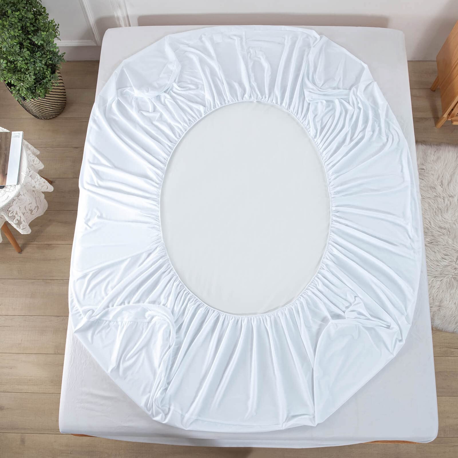 Kingnex Waterproof RV Short Queen Mattress 60×75, White