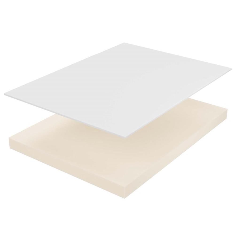 Modway Mila 6″ Modern Style Memory Foam Twin Mattress in White (Set of 2)