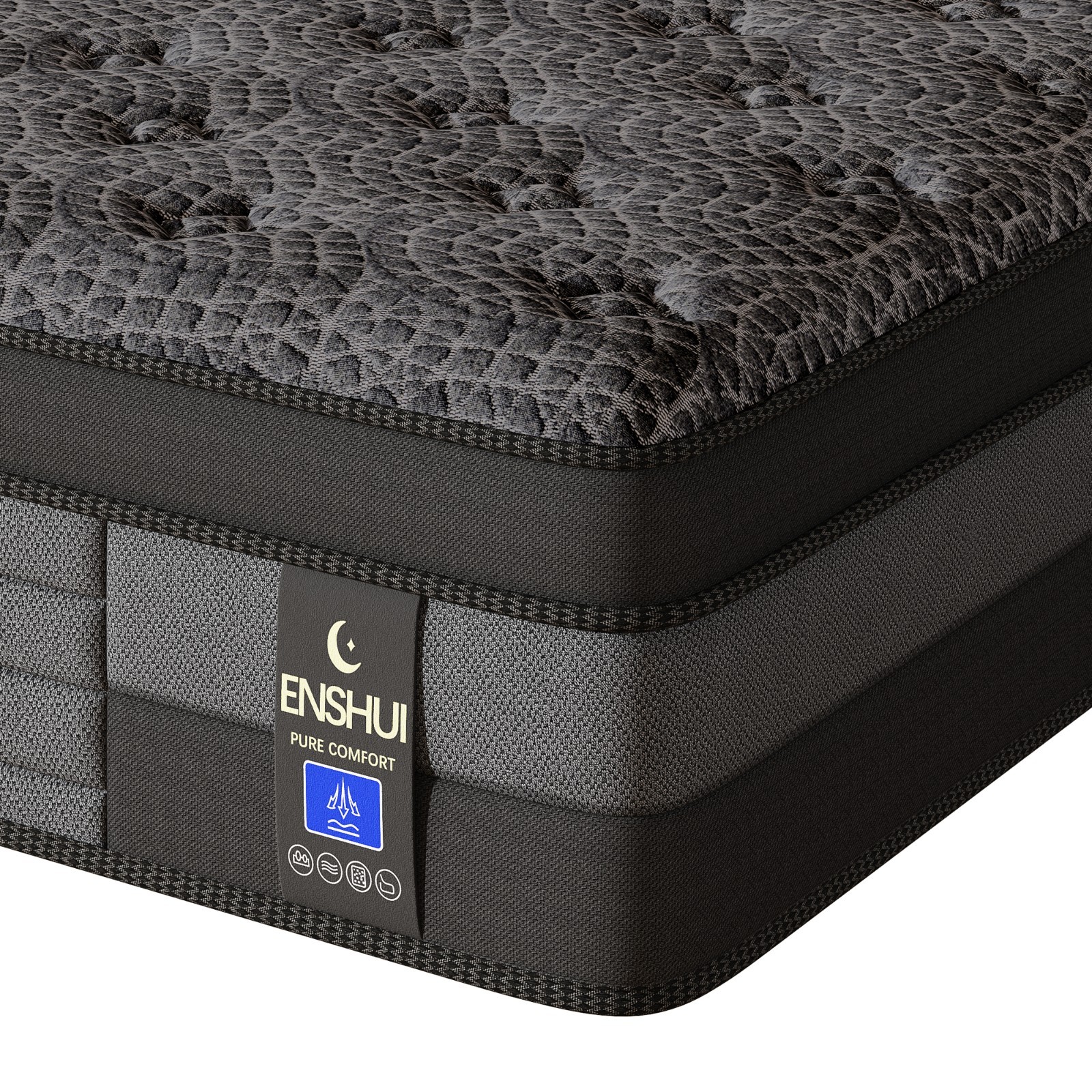 ENSHUI 12/14″ Cooling Hybrid Mattress in a Box – Gel Memory Foam Pocket Springs