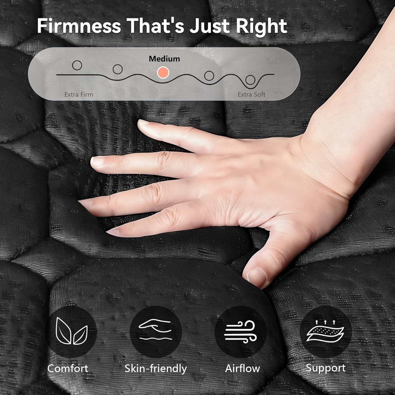 Hybrid Gel Memory Foam Twin Mattress – 10 Inch Medium Firm for Pressure Relief