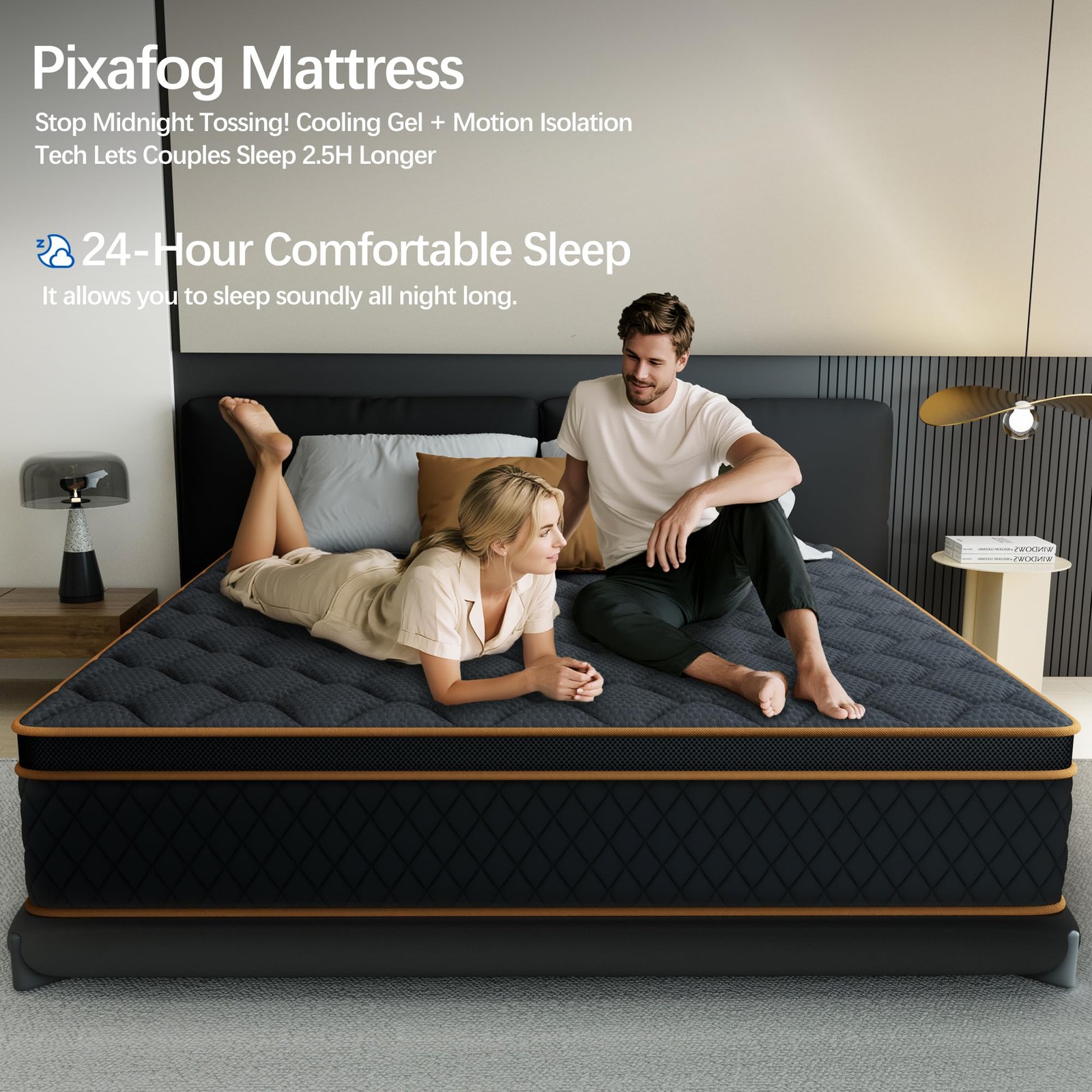 12 inch Queen Size Mattress in a Box,Gel Hybrid Memory Foam Individually Wrap…