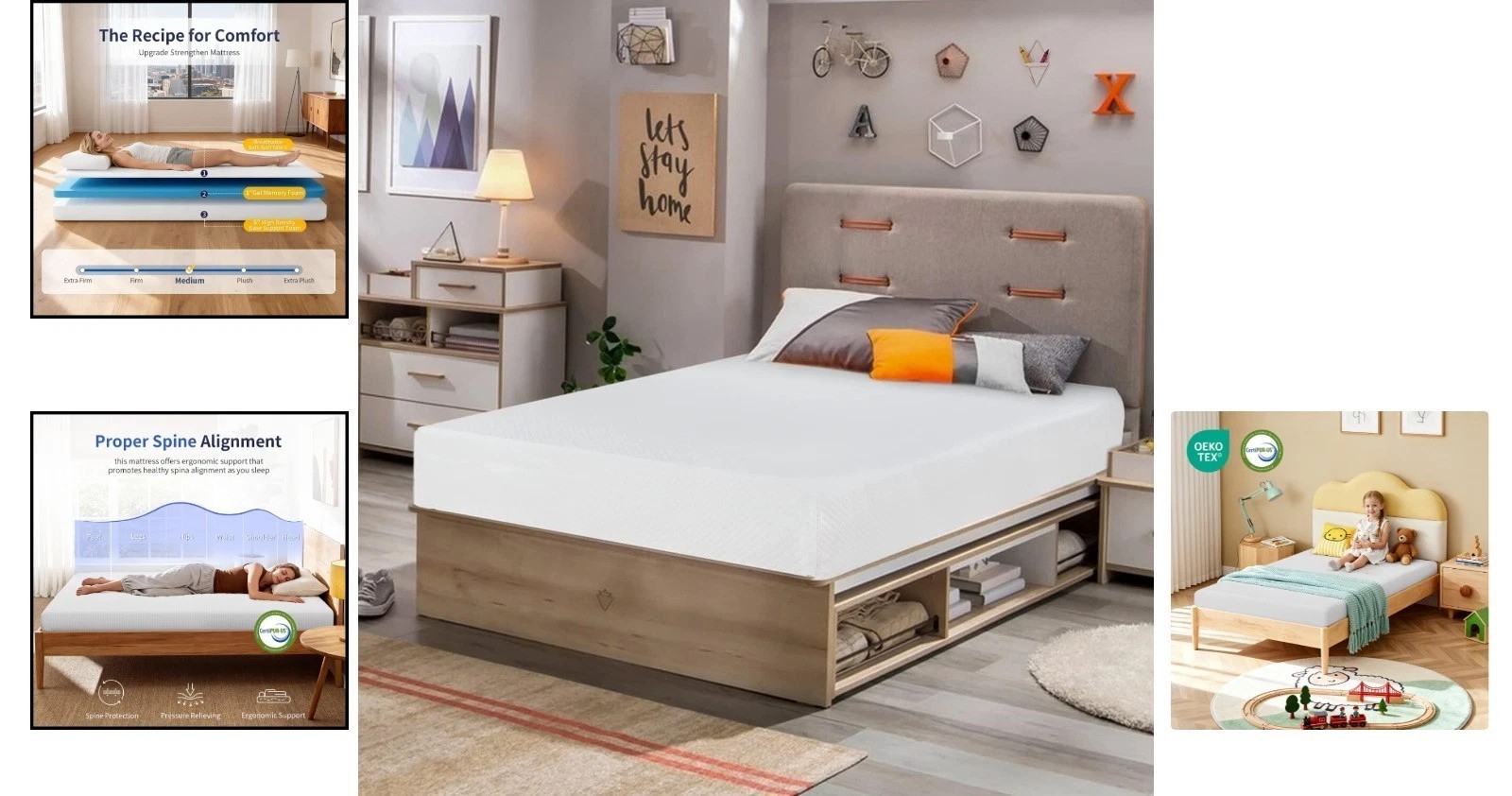 Medium Firm Twin Mattress in a Box – 6 Inch Gel Foam for Cool, Comfortable Sleep
