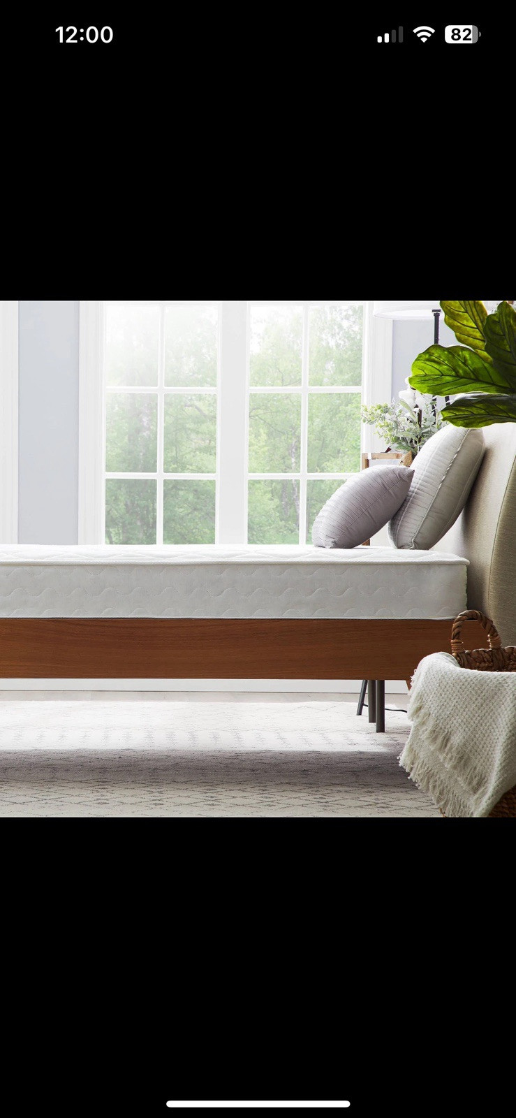 NEW Mainstays WMMS06TTGRSP2 6″ Innerspring Coil Mattress, Twin