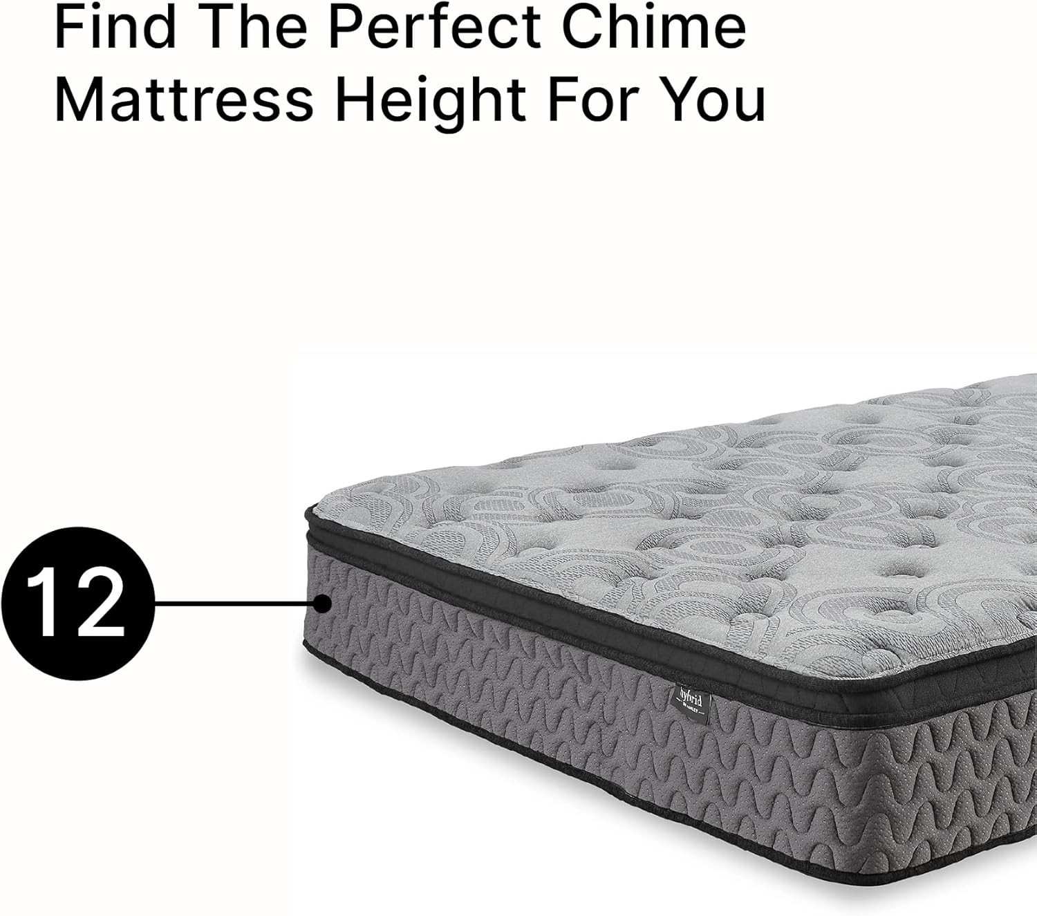 Ashley Augusta2 King Hybrid Mattress 12″ Euro Pillow Top with Gel Memory Foam