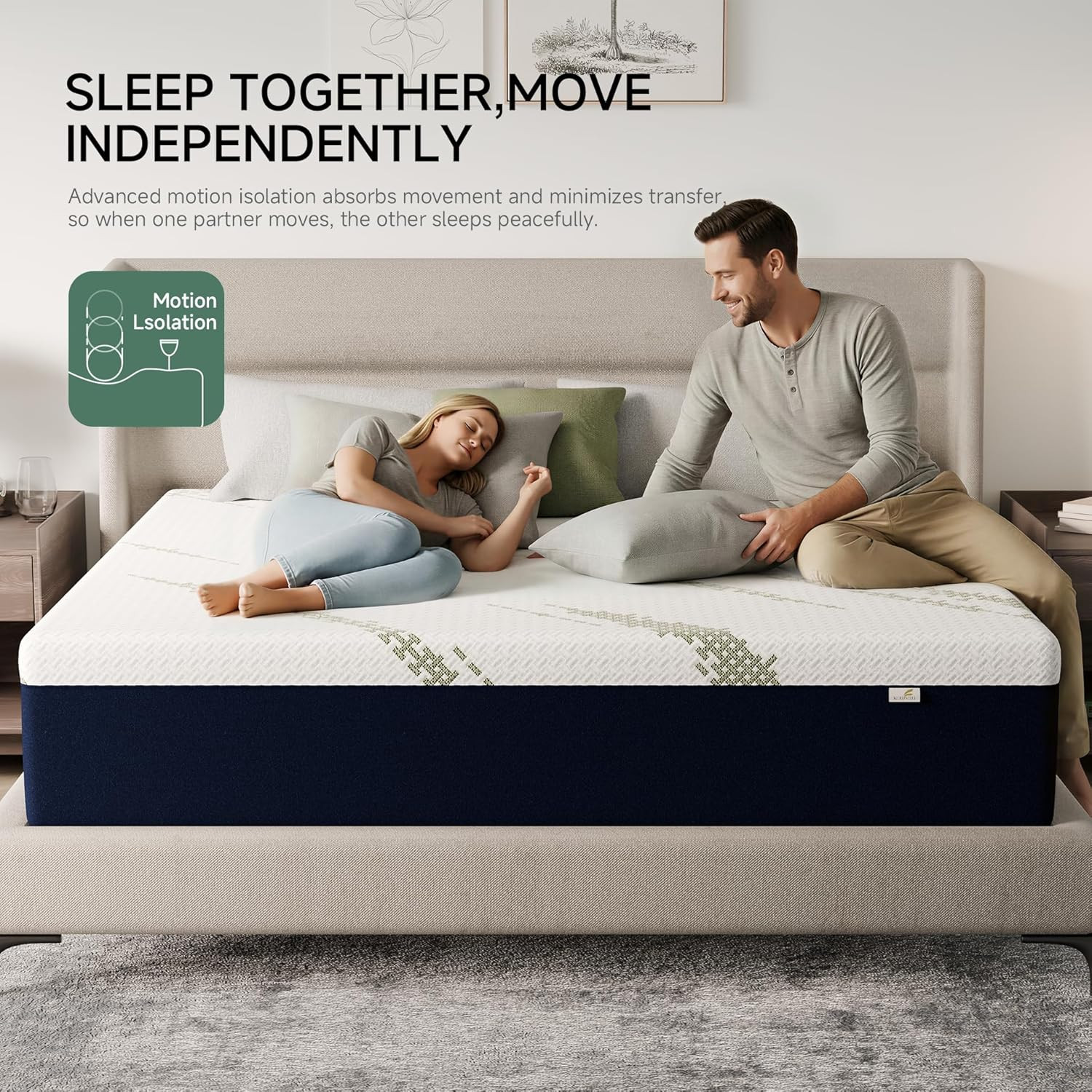 Full Size Mattress 10-Inch for Sleep Cooler – Cooling Gel Memory Foam Mattress w