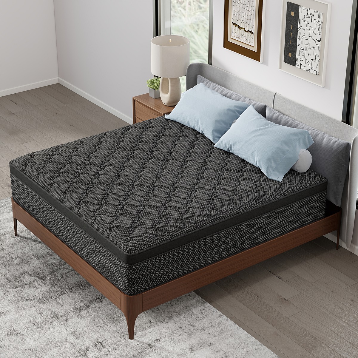 12/14 Inch Hybrid Mattress Medium Firm Spring Twin Full Queen King Bed in a Box