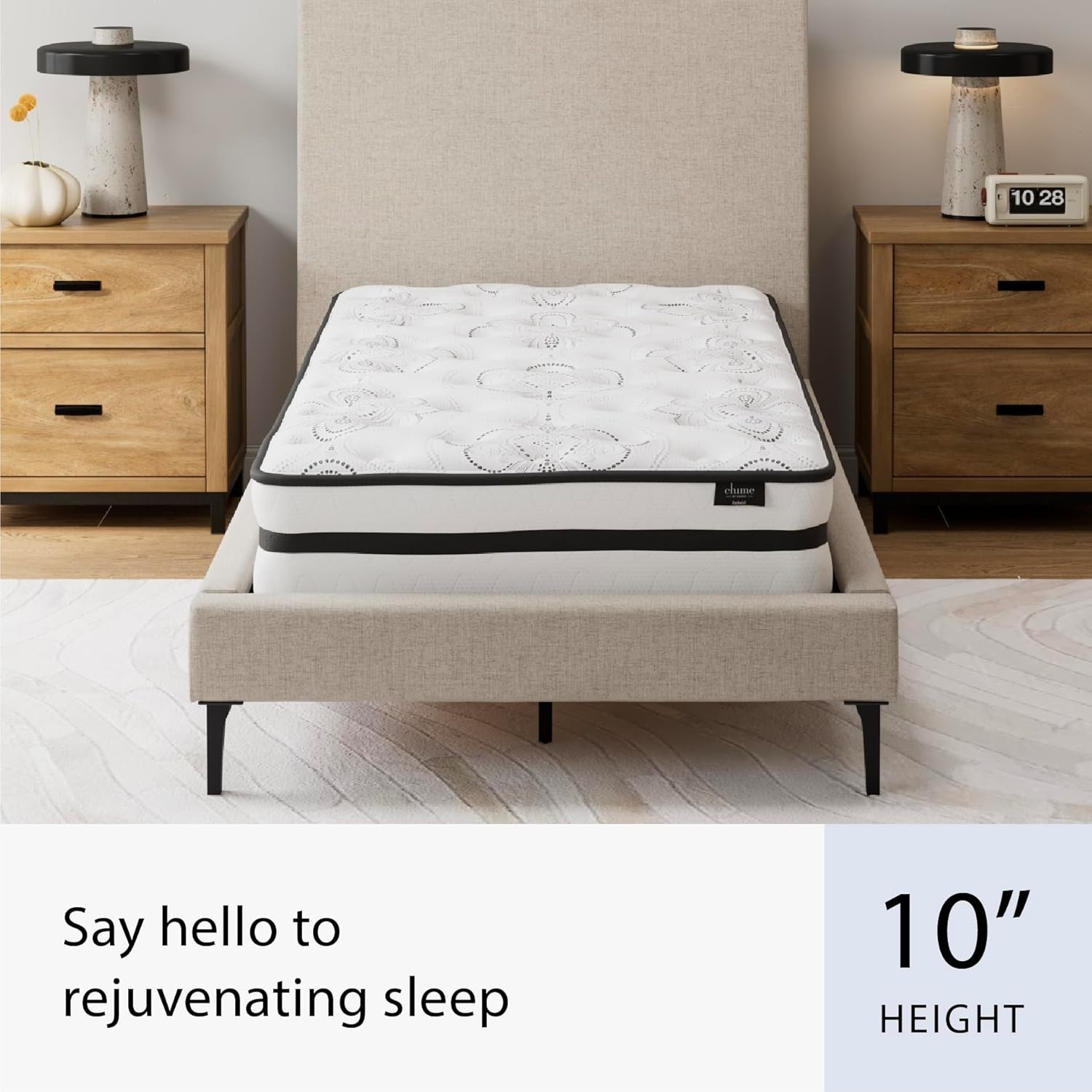 Twin Size Bed Mattress with Hybrid Design and Cooling Foam for Ultimate Comfort