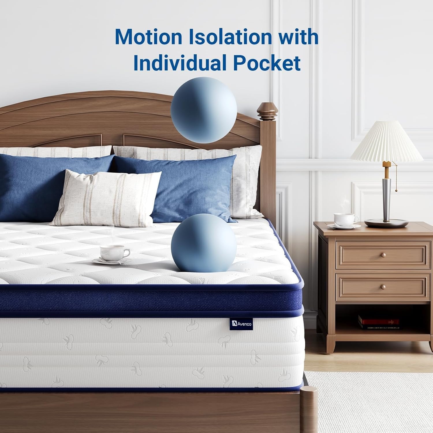 14″ King Pocket Spring Mattress for Silent Sleep & Ultimate Support