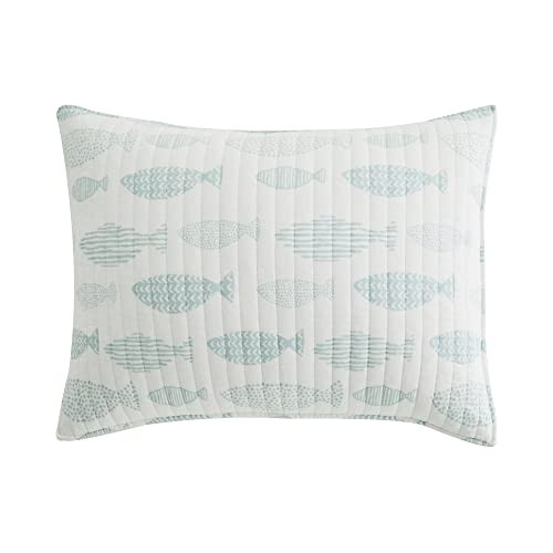 Aqua Breeze Quilt Set, Animal, 100% Cotton, Blue Full/Queen