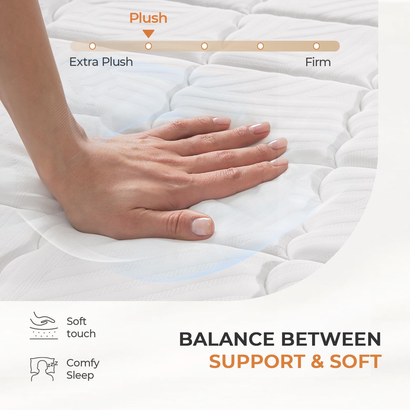10 Inch Twin Mattress in a Box with Comfort Foam, Individually Wrapped Pocket…