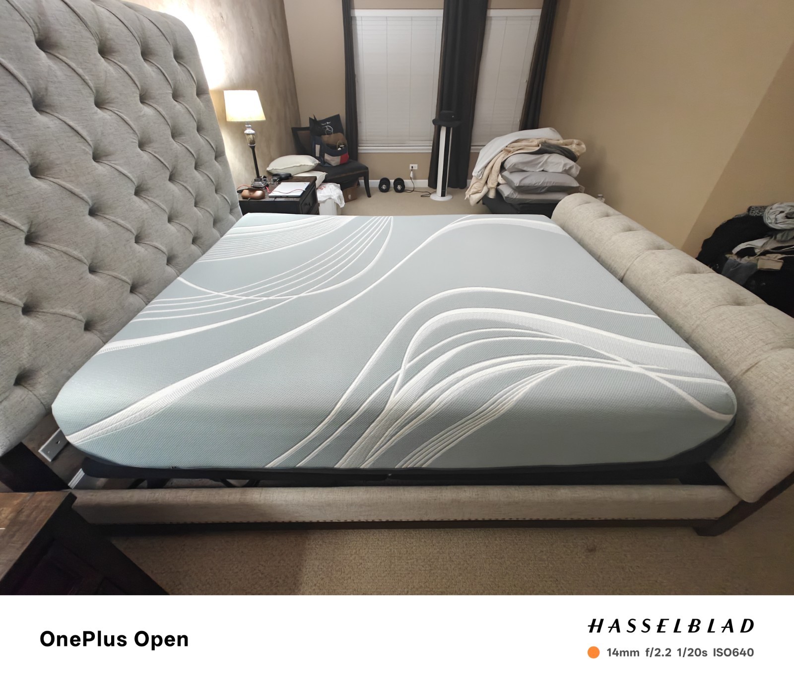 Hillcott Upholstered Bed, Tempur-Pedic Mattress and MotoSleep Adjustable Base