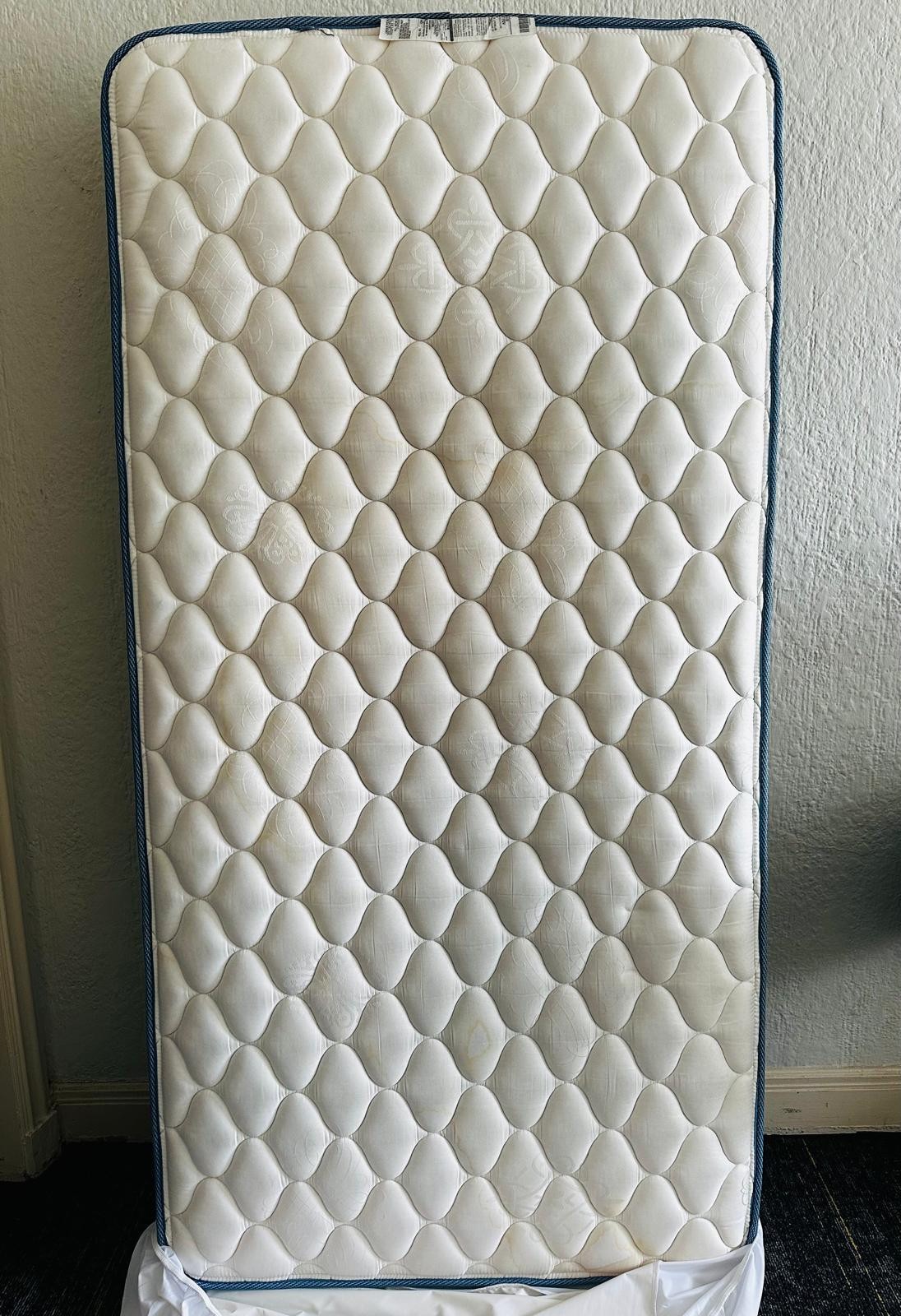 Twin Size Spring Mattress + Bug Cover + Pillow