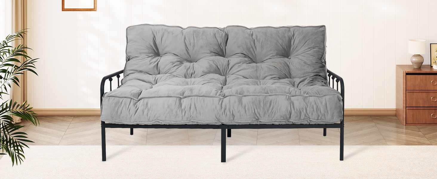 Futon Mattr Full Size 54″ x 80″, 8″ Thi Floor Mattr for Adults,