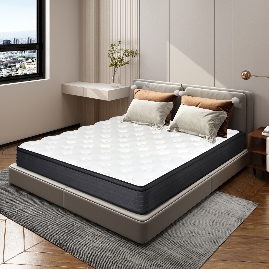 12/14 in Mattress Twin Full Queen King Size Memory Foam Hybrid Spring Mattresses