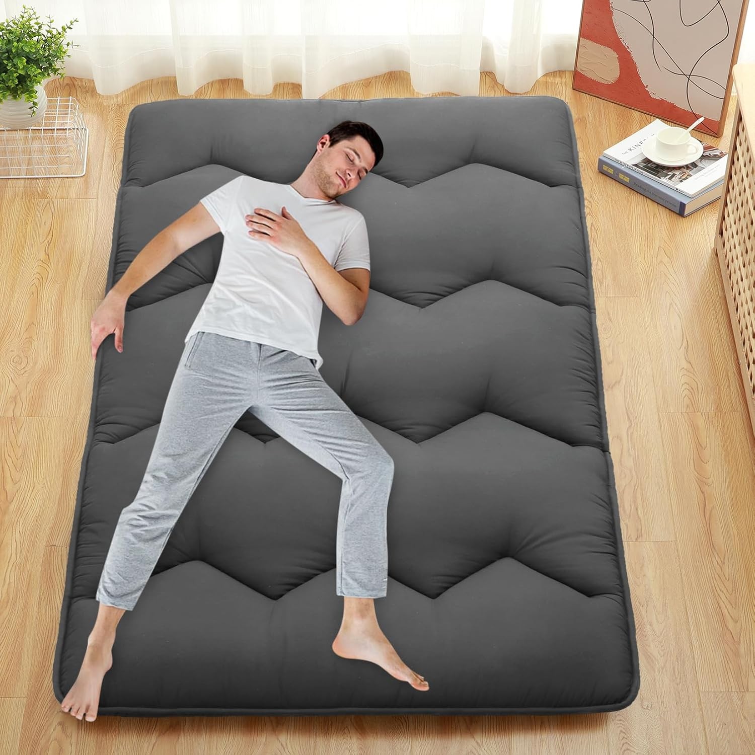 Ⓜ️Twin/Full/Queen Size Floor Mattress Japanese Futon Mattress Sleeping Tatami Ma