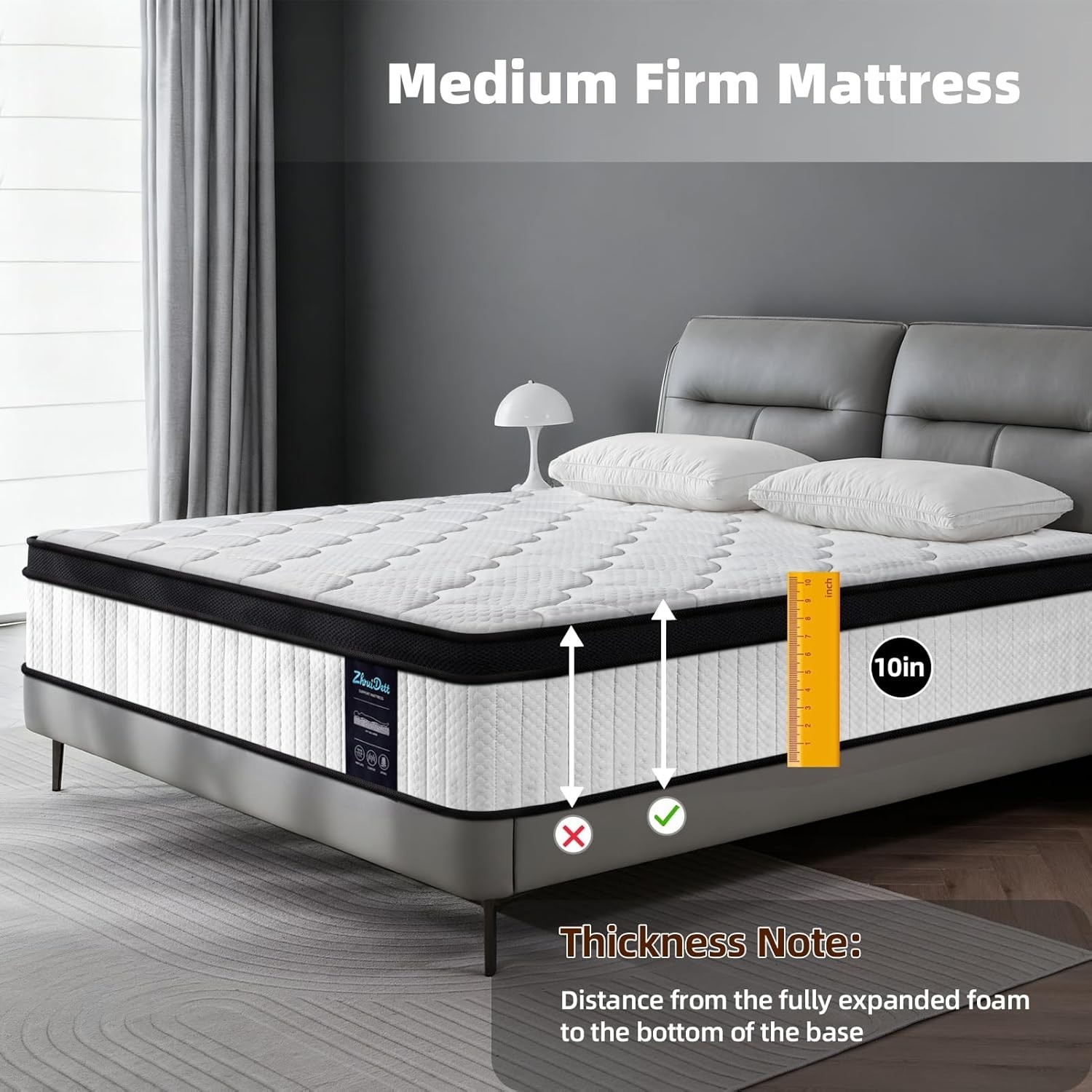 Medium Firm Hybrid Twin Mattress – CertiPUR-US Certified Sleep Solution