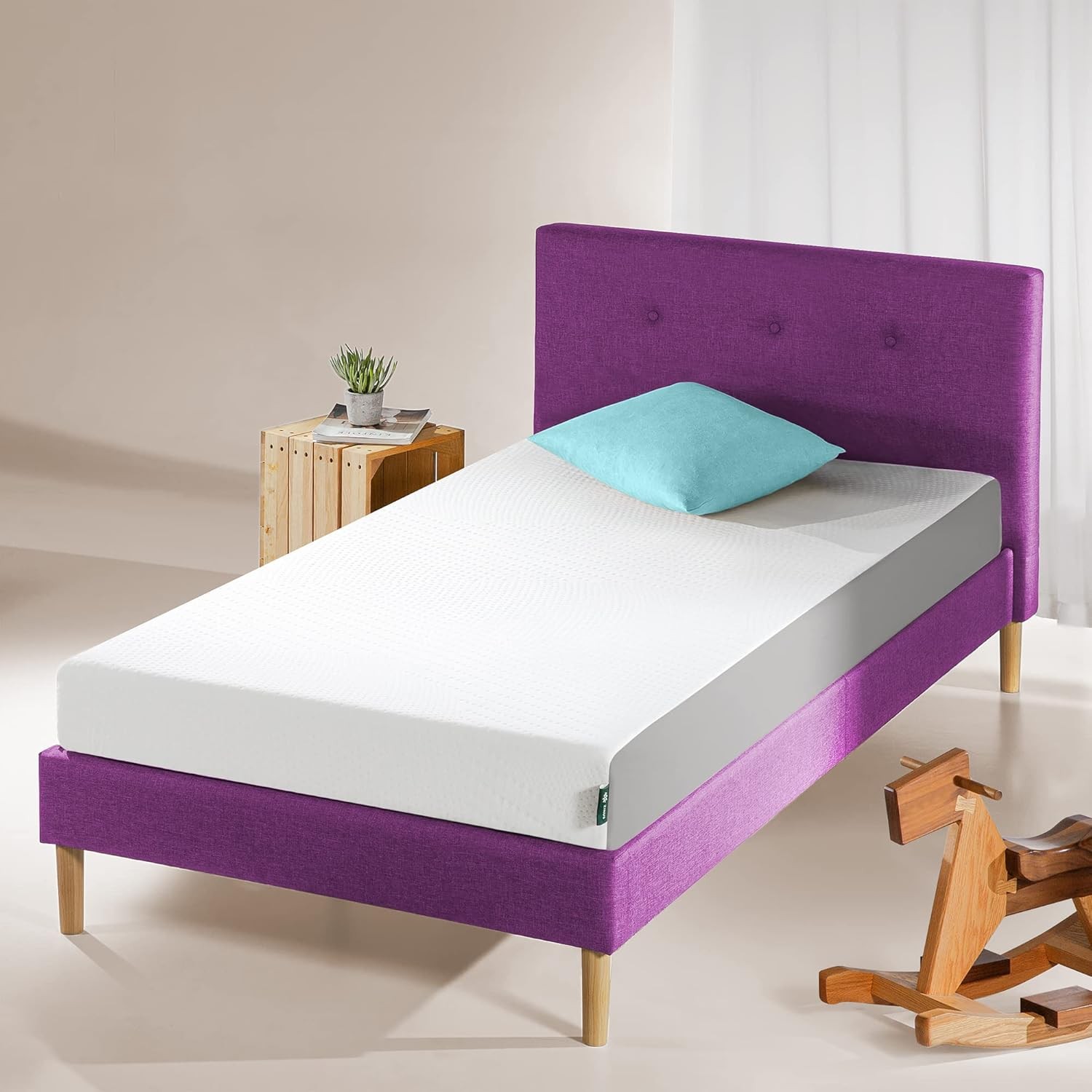 Zinus 5-to 12-Inch Twin Cooling Essential Memory Foam Mattress, Medium Feel