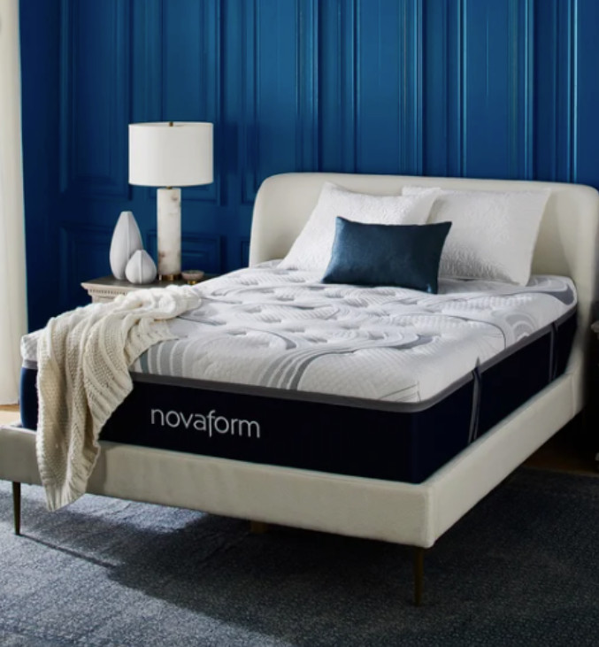 Novaform 14” ComfortGrande Advanced Gel Memory Foam Mattress,Queen
