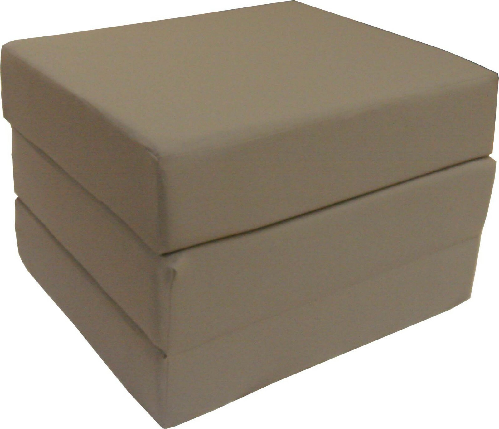 Trifold Foam Beds, Foldable Mattresses, Cushions, Seats 6x27x75, Tan