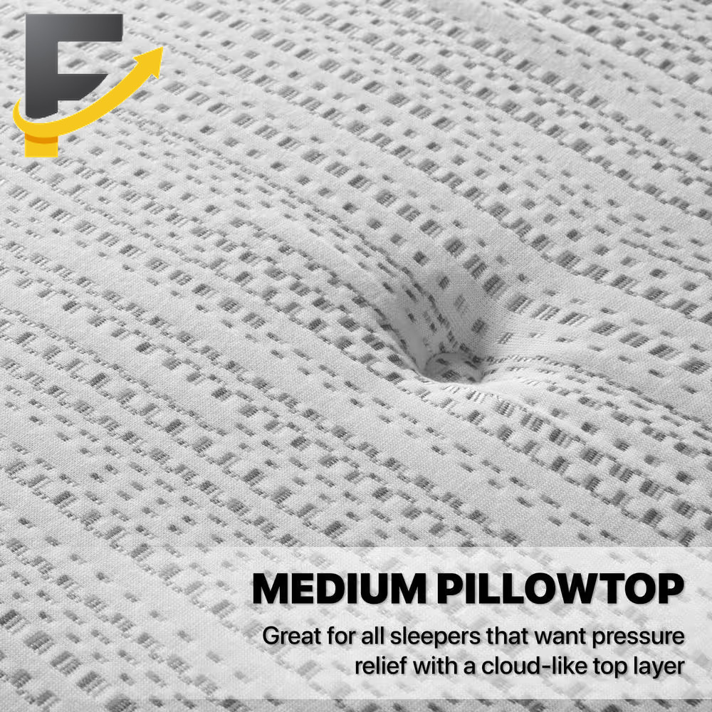 Beautyrest Silver BRS900 15in. Medium Hybrid Pillow Top Full Mattress