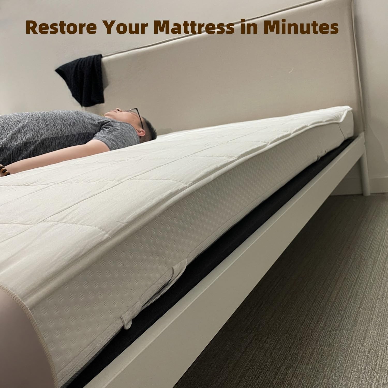 Sagging Mattress Support 47″ x 25″ x 2″ – 50D High-Density Foam Under Mattress