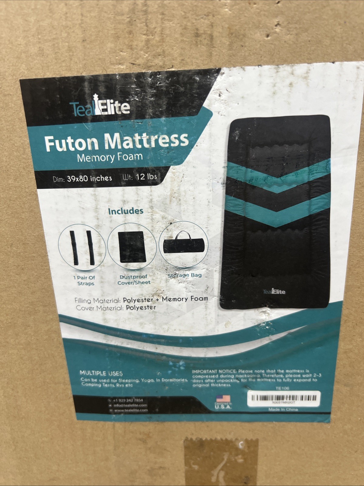 Memory Foam Futon Mattress Twin Size