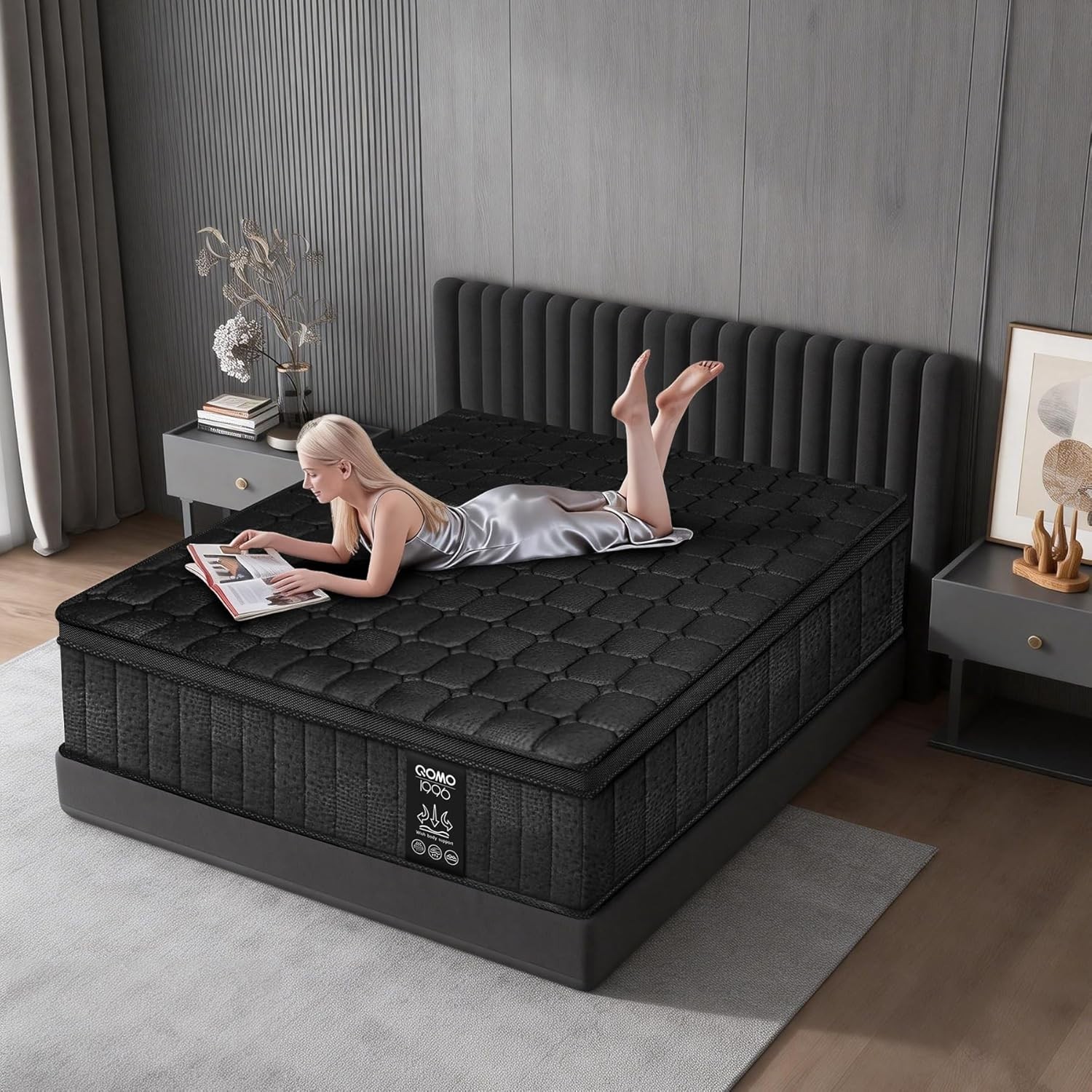 Hybrid Gel Memory Foam Twin Mattress – 10 Inch Medium Firm for Pressure Relief
