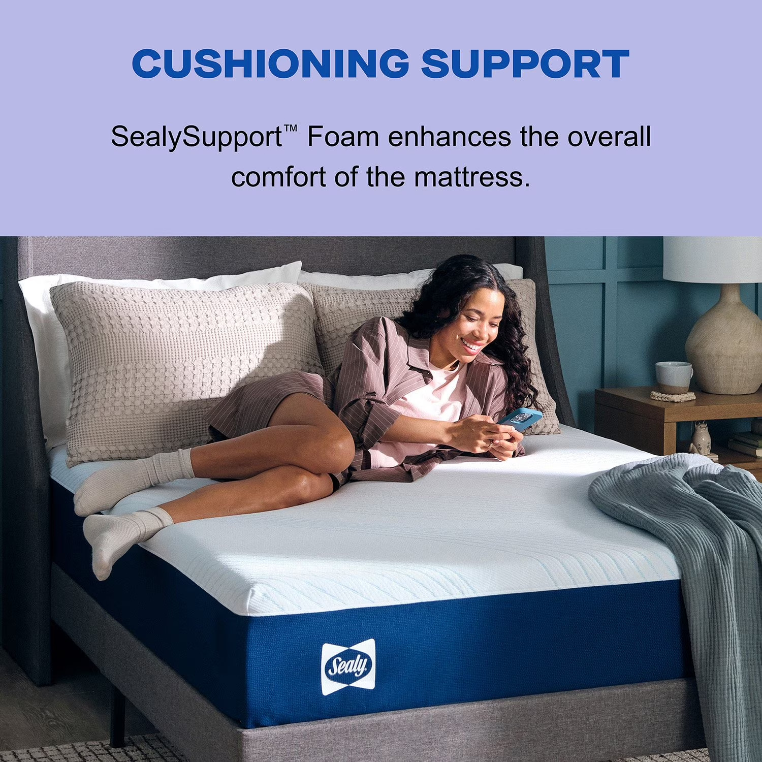 Sealy 10″ Medium Memory Foam Mattress Size Full Free Shipping