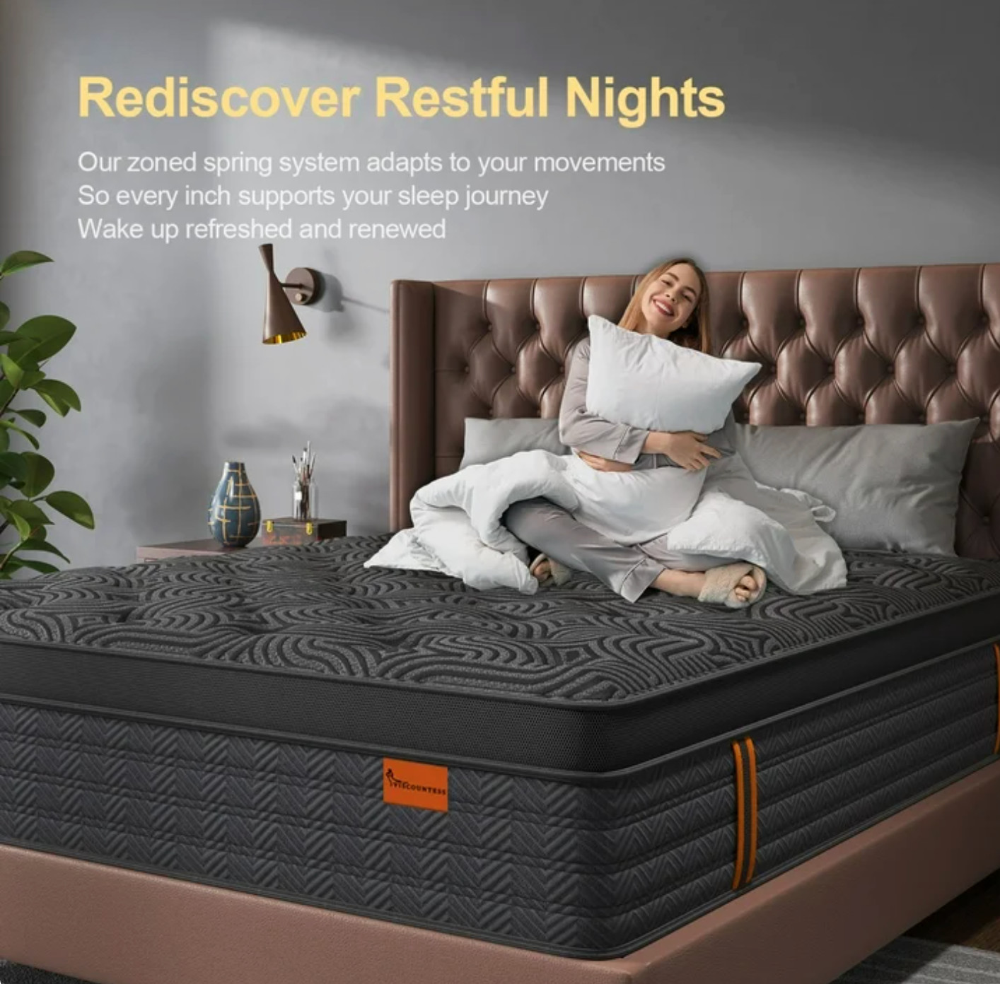 12″ Full Colchon Gel Memory Foam Hibrido Full Cama Mattress Hybrid Medium Firm