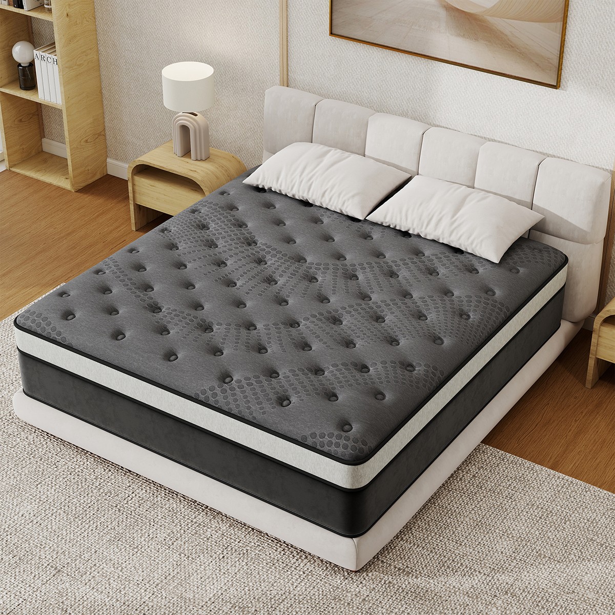 12/14 Inch Gel Memory Foam Hybrid Spring Mattress Twin Full Queen King in a Box