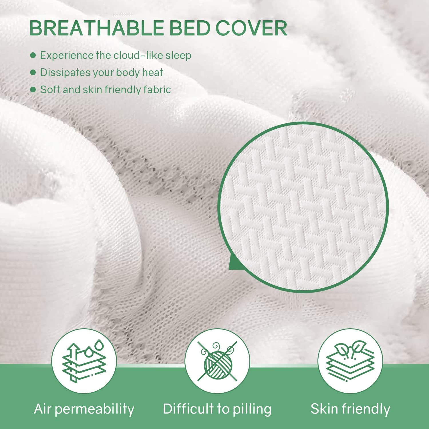 PayLessHere Queen Size Mattress,Fiberglass Free 6 Inch Green Tea Cooling Gel …