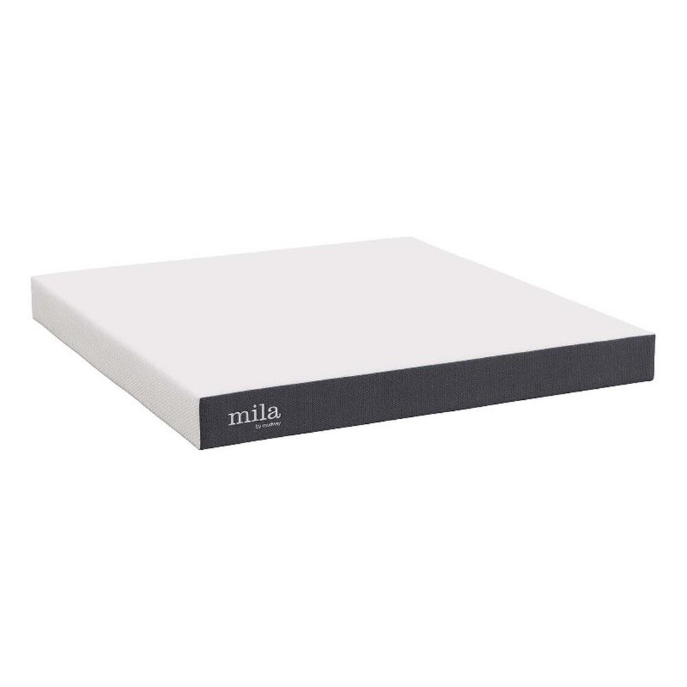 Modway Mila 8″ King Modern Style Memory Foam Mattress in Gray Finish