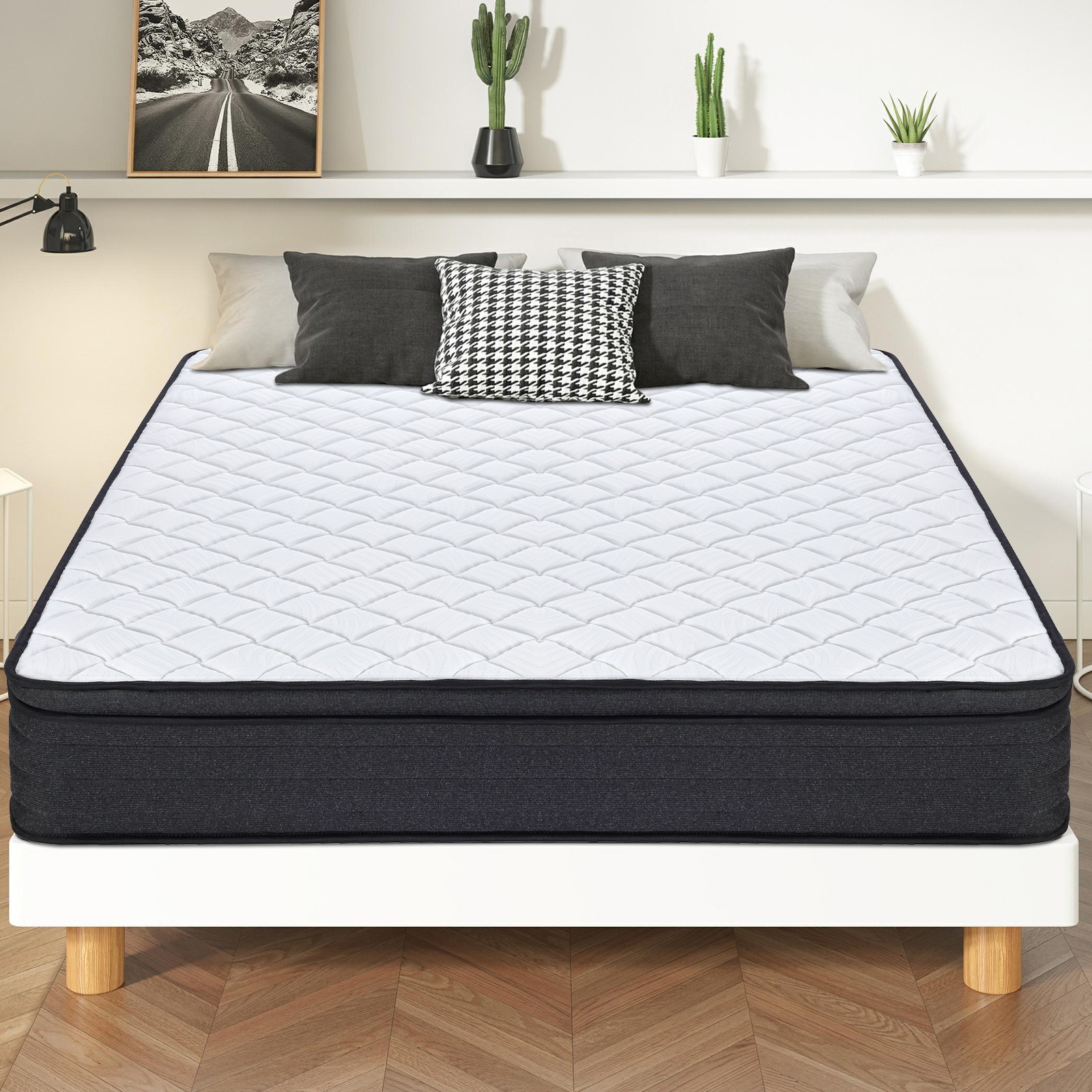 12″ King Size Memory Foam Hybrid Mattress with Motion Isolation & Edge Support