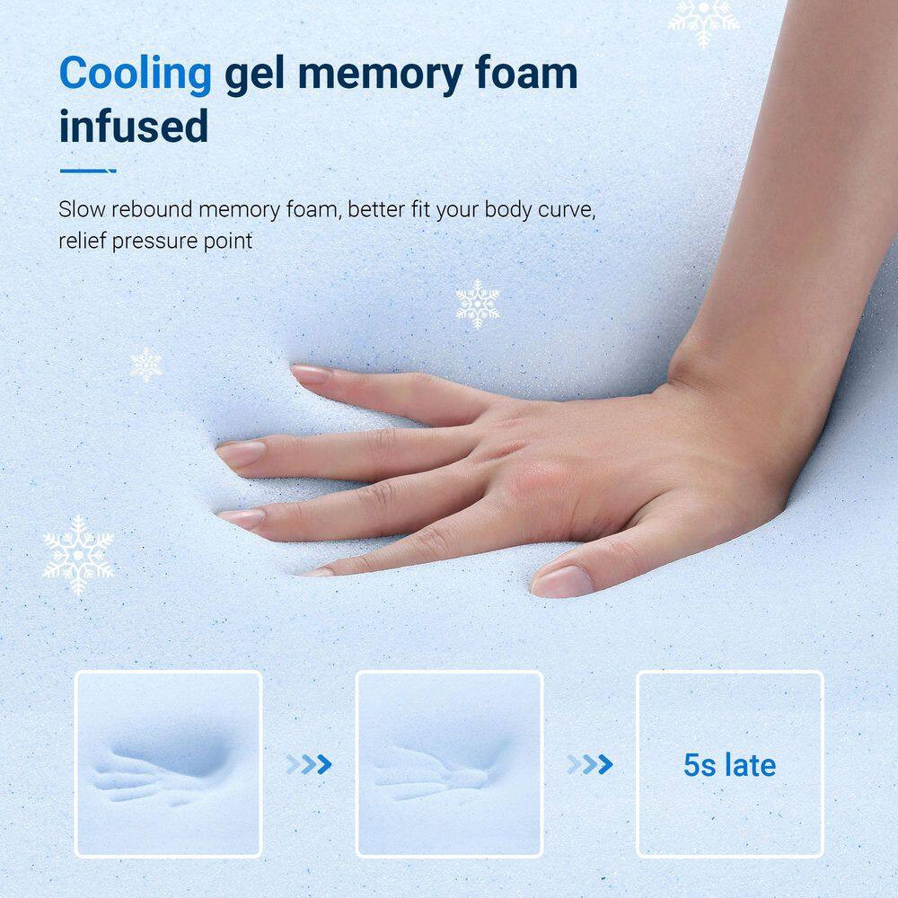 Tight Top 12 In. Medium Gel Memory Foam Twin XL Mattress, Oeko-Tex Standard 100