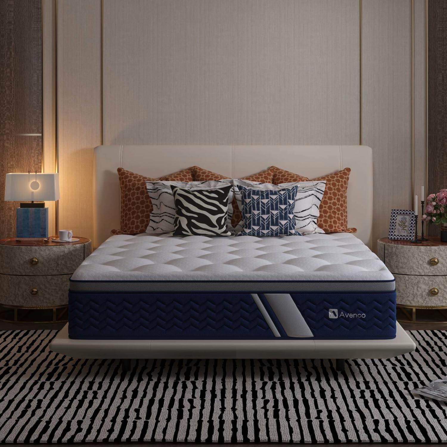 Queen Size Mattress 12 Inch, Hybrid Queen Mattress in a Box, Fiberglass-Free …