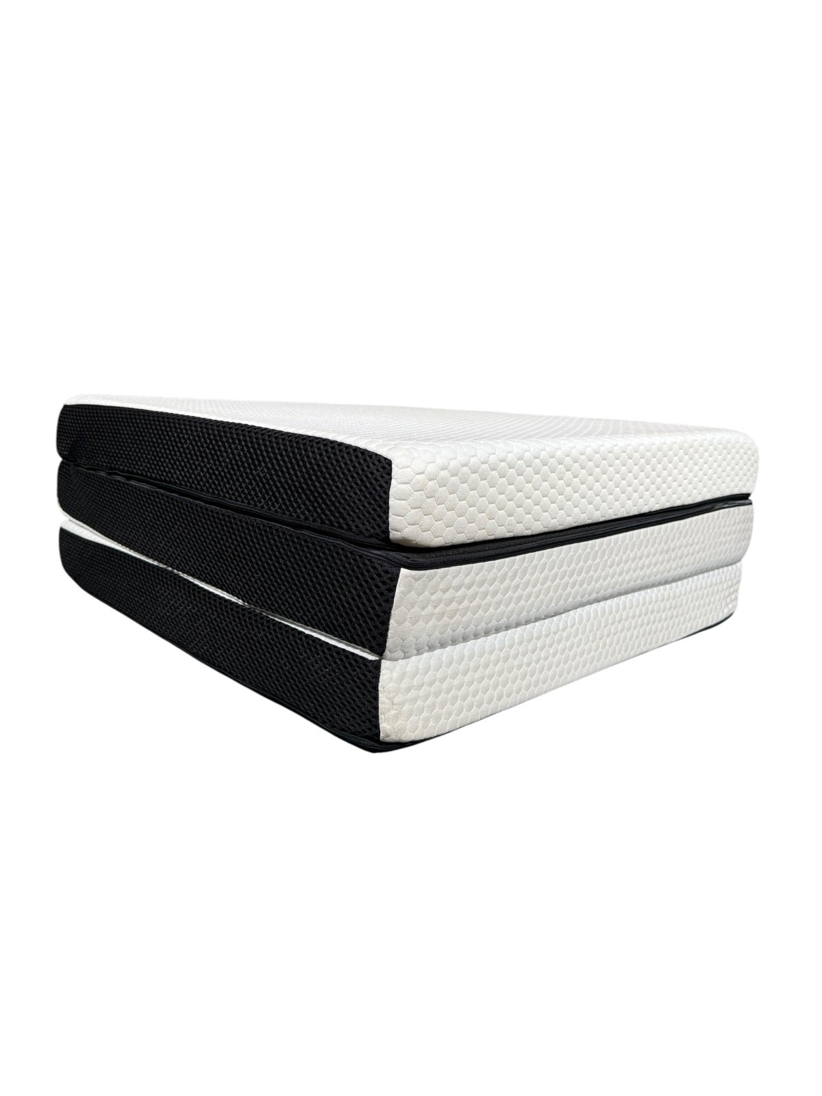 Folding Mattress 3 inch Single Tri-fold Memory Foam Topper Washable Cover