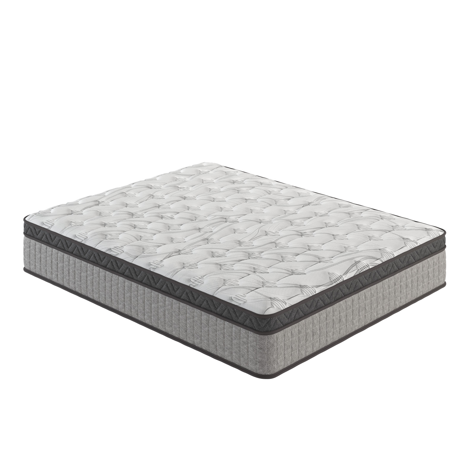 12″ Queen Diamond Innerspring Hybrid and Cooling Gel Memory Foam Mattress