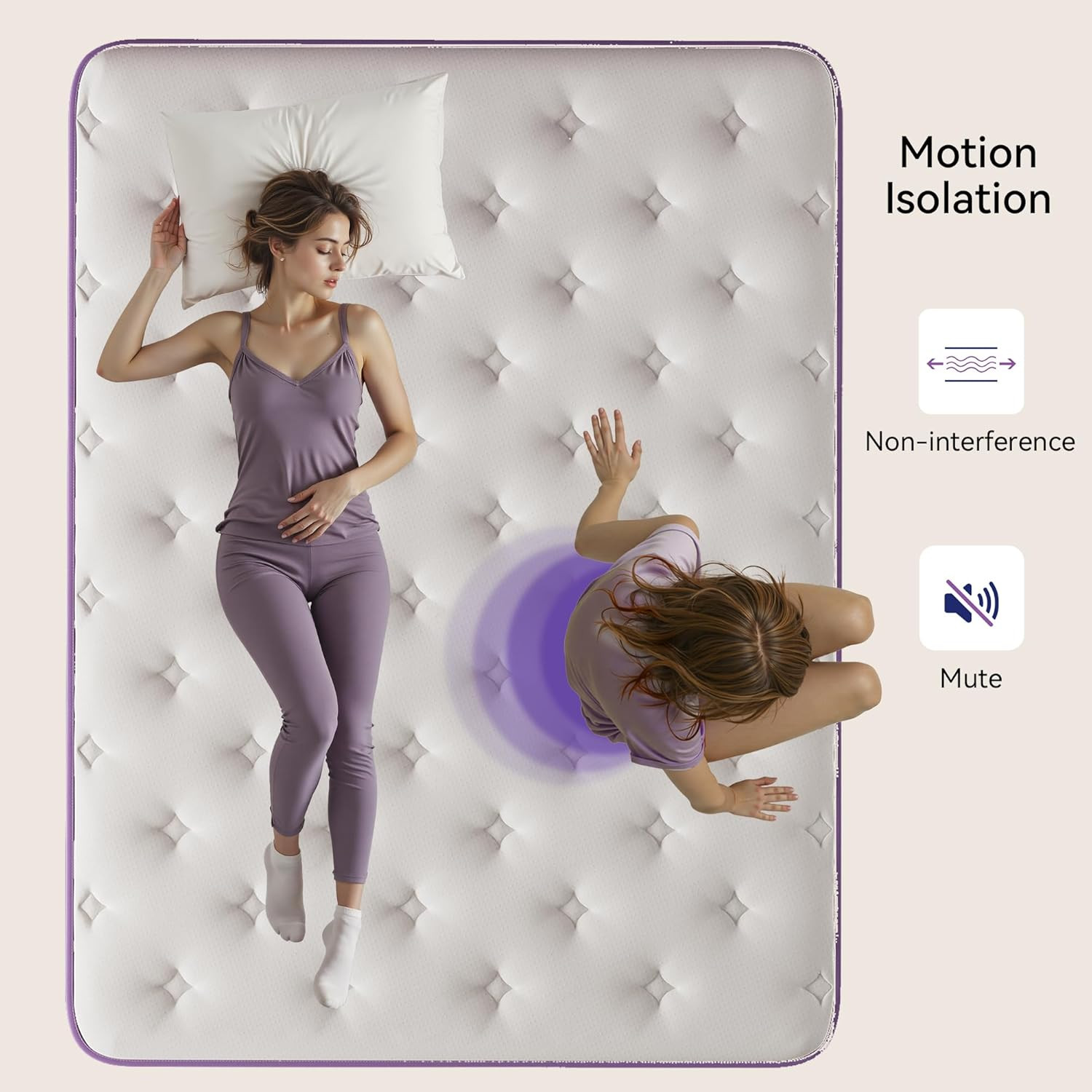Nelaukoko 12 Inch Queen Mattress in a Box, Hybrid Mattress with Gel Memory Foam