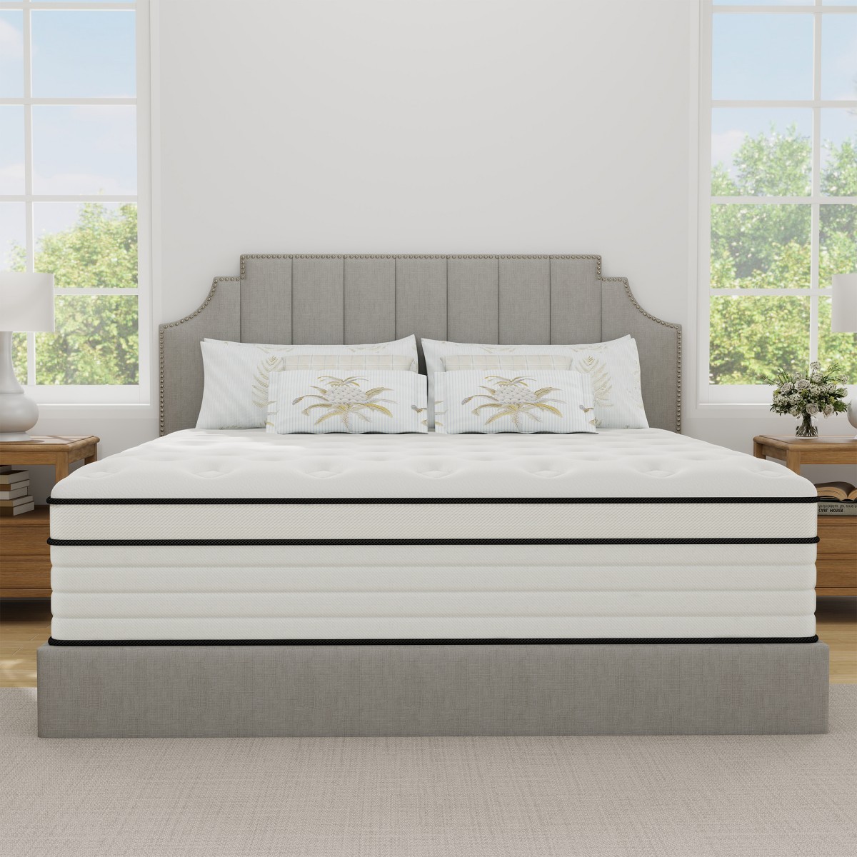 12/14 Inch Hybrid Mattress Gel Memory Foam Spring Twin Full Queen King in a Box