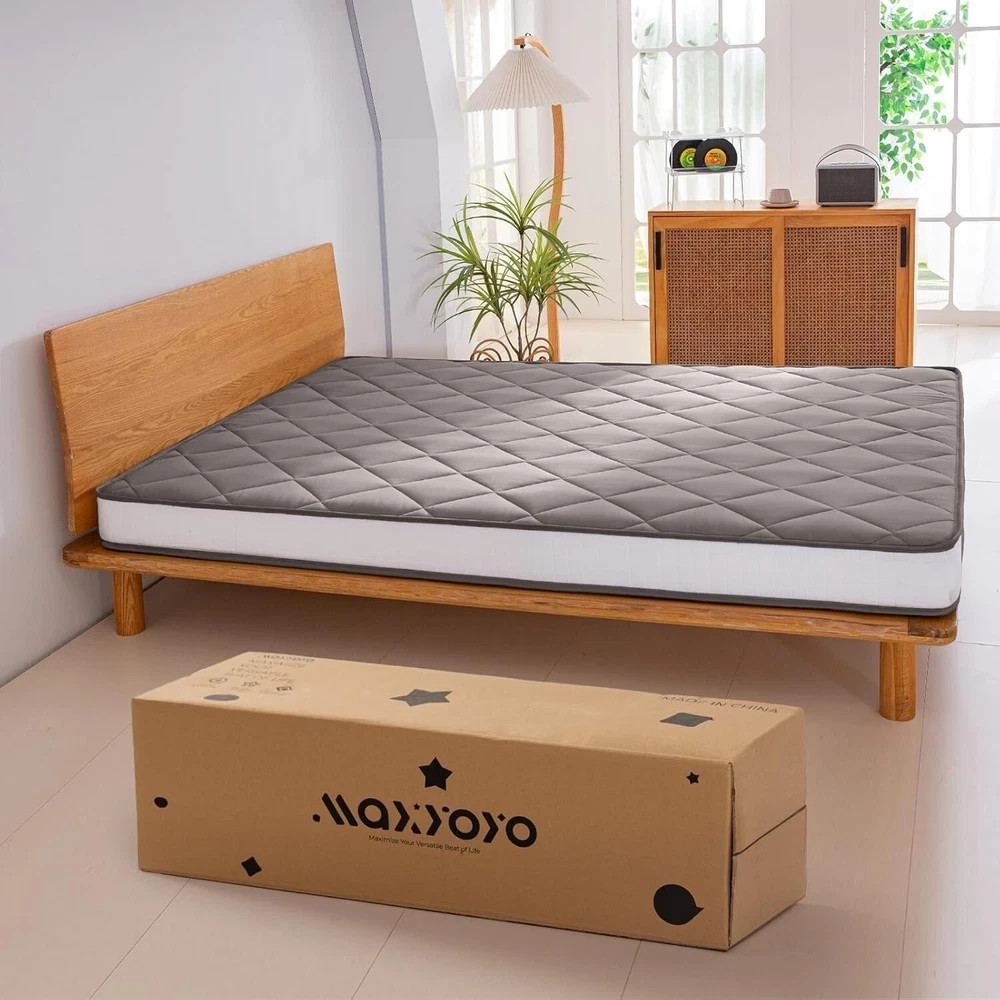 MAXYOYO 6″ Extra Thick Futon Floor Mattress, Queen Size Diamond Pattern Tatam…