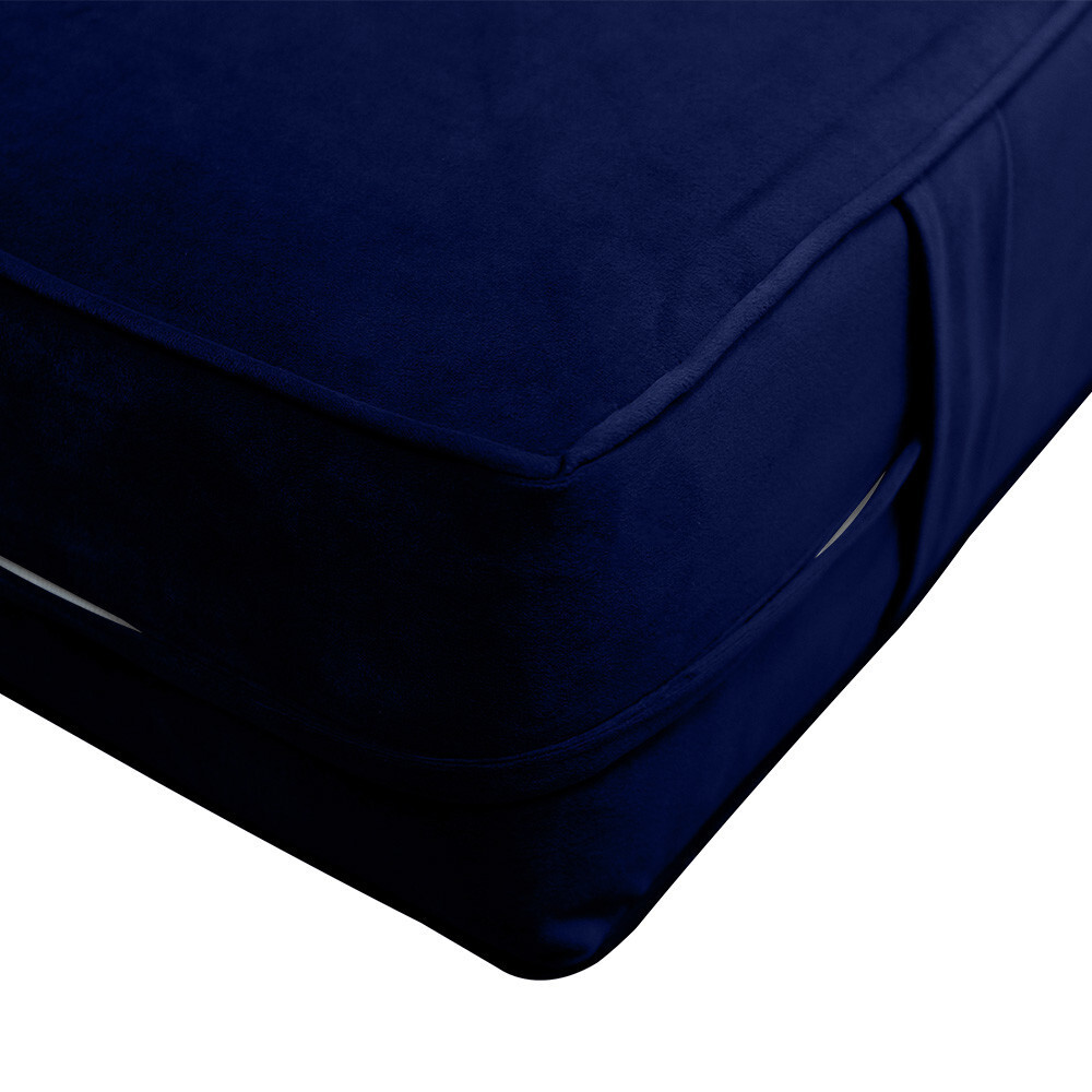 Same Pipe 8″ Twin-XL 80x39x8 Velvet Indoor Daybed Mattress |COVER ONLY|-AD373