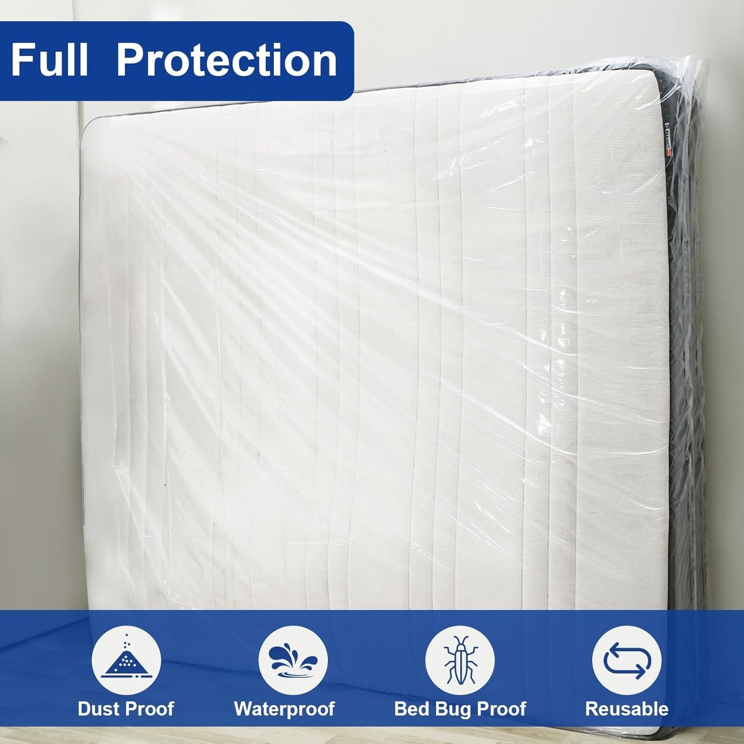 2-Pack Queen Mattress Storage Bags – Heavy-Duty Cover 1.5mil