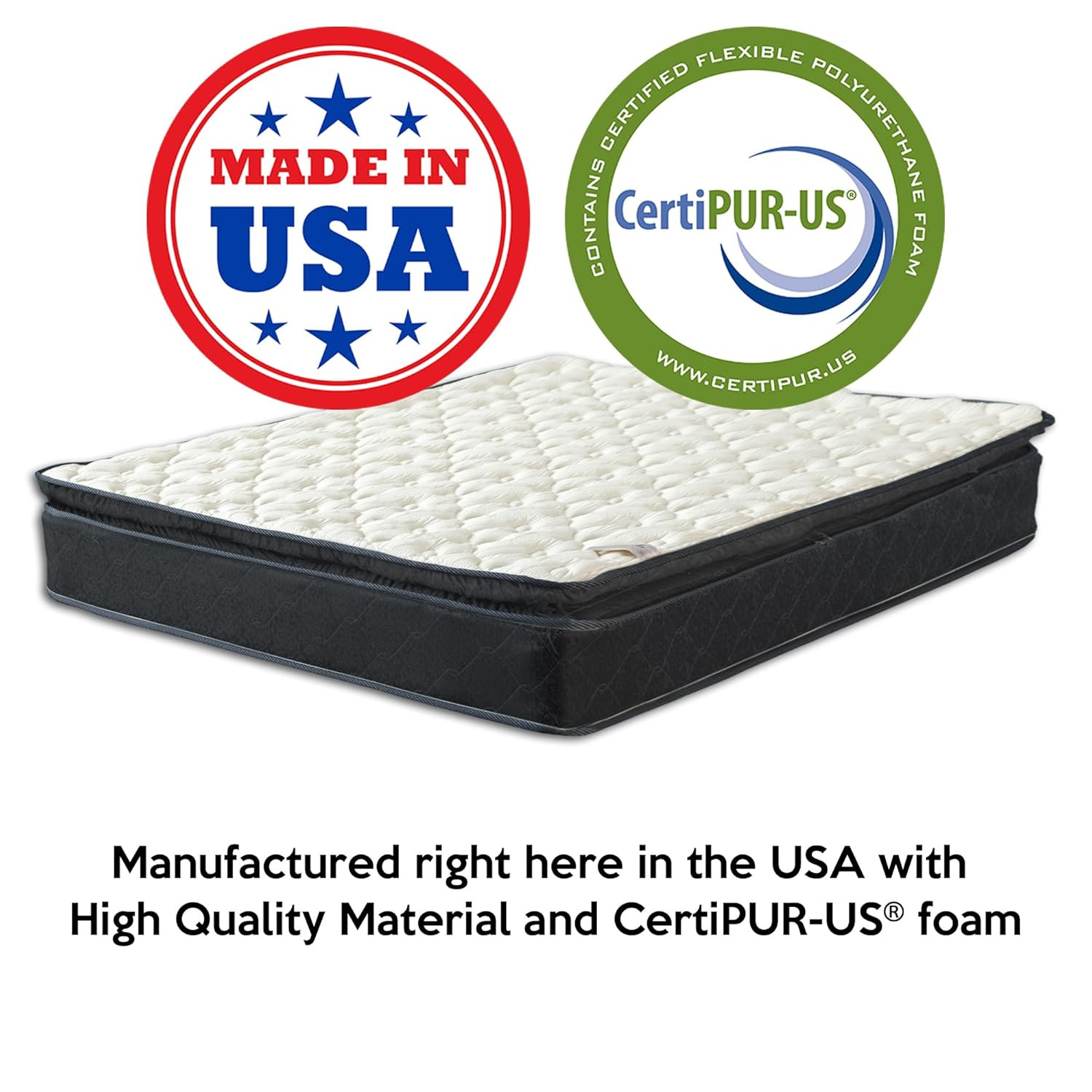 9-Inch Medium Firm Pocket Coil Hybrid Mattress – Motion Isolation, Bed in a Box