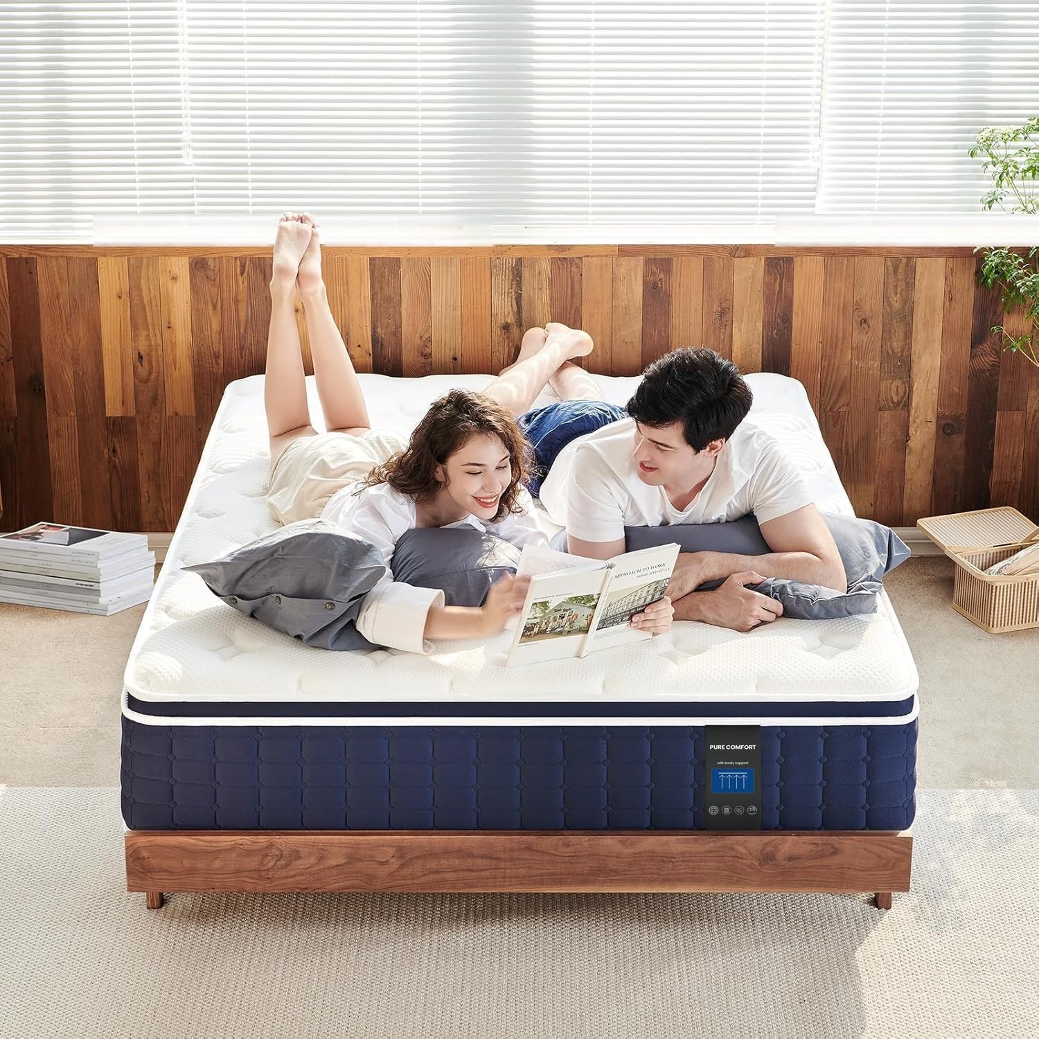 Firm Twin Mattress for Adults in a , 12 Inch Twin Bed Mattress with Extra Lum…